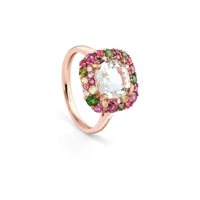 Anello Salvini Donna Bon Bon in Oro rosa Prasiolite 20108302